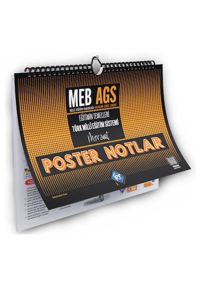 MEB AGS Eğitimin Temelleri ve Türk Milli Eğitim Sistemi Mevzuat Poster Notlar KR Akademi Yayınları