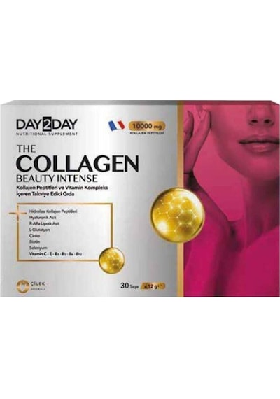 Day2day The Collagen Beauty Intense 30 Saşe Çilek Aromalı Day2day The Collagen Beauty Intense 30 Saşe Çilek Aromalı