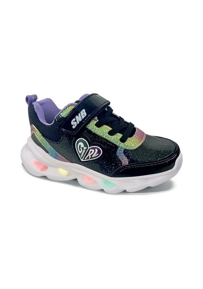 Sanbe 9217 Kız Bebek Hafif Işıklı Sneaker Siyah