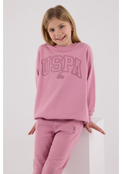 U.S. Polo Assn. U.s. Polo Assn Kız Çocuk Pembe Eşofman Takımı Us2305-c-v1 Pembe
