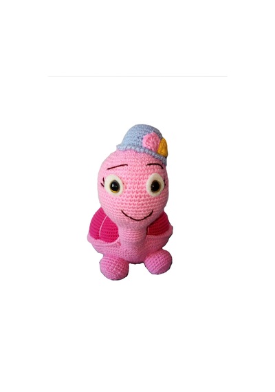 Amigurumi Organik Oyuncak Bebek Pembe Kaplumbağa