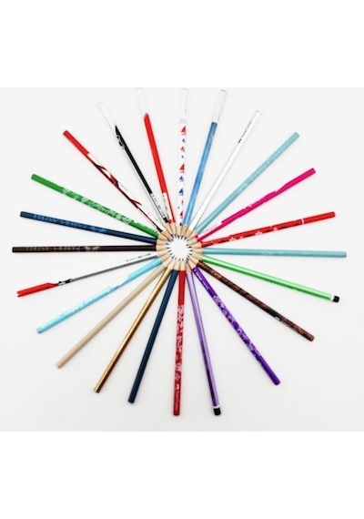 Faber Castell Lüx Mercanlı Karışık Yuvarlak Kurşun Kalem 12 Adet