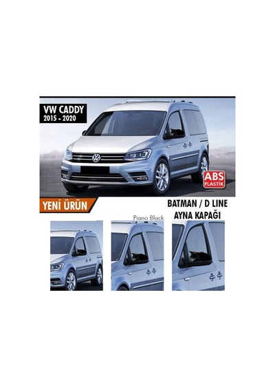 Volkswagen Caddy (2015 - 2020) Batman Yarasa Ayna Kapağı (parlak Si