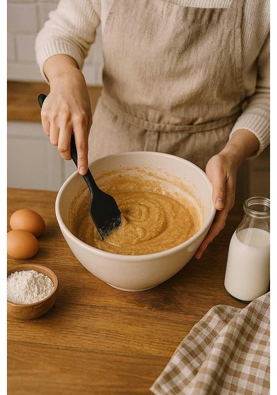 Ckm Silikon Silikon Yanmaz Yapışmaz 2li Spatula-sıyırma Seti Siyah Siyah Diğer