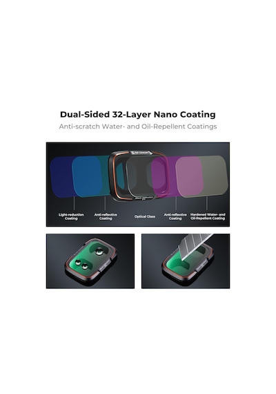 Djı Osmo Pocket 4p/xtra Muse2 Pro İle Uyumlu 3'lü Paket Filtre Diğer