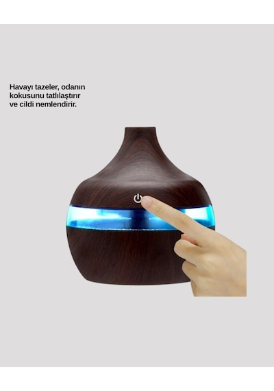 7 Renk Dinlendirici Led Işıklı Aroma Buhar Makinesi Renkli