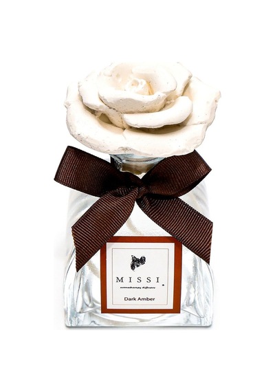 MİSSİ 130 CC ÇİÇEK TAŞLI DARK AMBER ODA KOKUSU