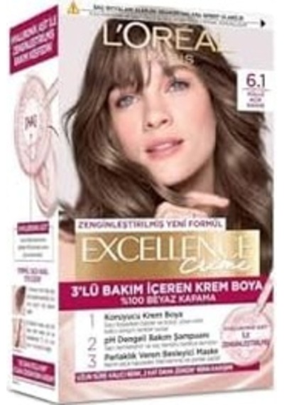 6.1 Küllü Açık Kahve Saç Boyası