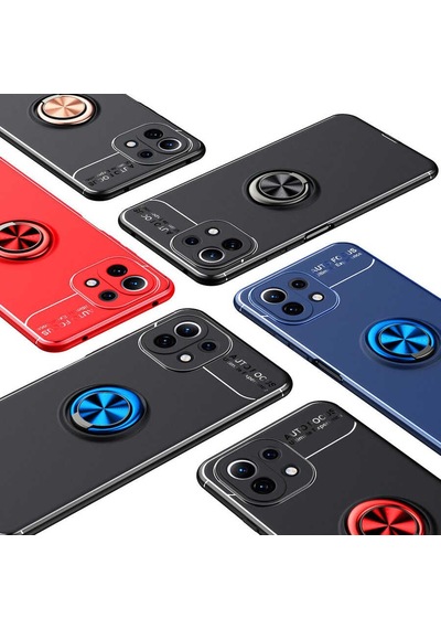 Xiaomi Mi 11 Lite Kılıf Zore Ravel Silikon Kapak Siyah