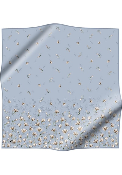 Vissona Twill İpek Eşarp - 51776 - 0030 Mavi