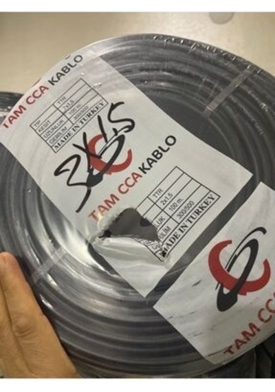 3x1,5 Mm Ttr Kablo Cca Siyah 100 Mt Kesit