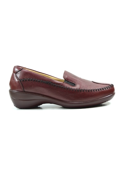 Dr. Comfort 3116 Hakiki Deri Bordo Ortopedik Kadın Anne Ayakkabı-38 Bordo