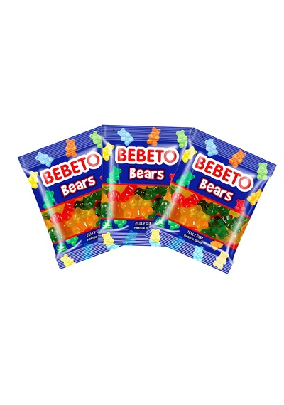 Bebeto Bears Mini Ayıcık Jelibon 8gr 80'li Küre