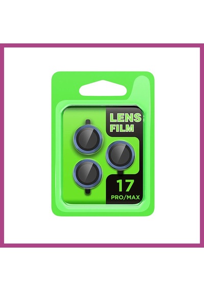 Gees Global İphone 17 Pro Uyumlu Raze Metal Kamera Lens - Koyu Mavi Gbzs