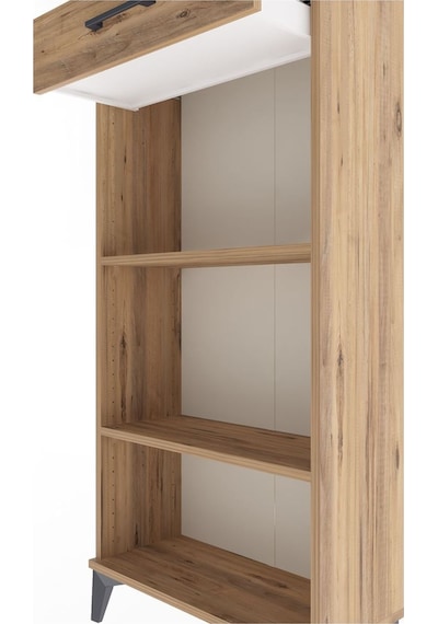 Arges Dolap 2 Raflı Tek Çekmeceli 60x30x134 Çam-çam Atlas Çam