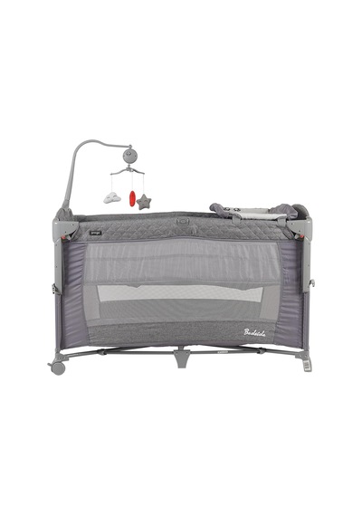 Prego Bedside Anne Yanı Oyun Parkı 70x120 Cm - Gri