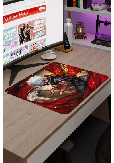 Tokyo Ghoul Anime V4 - 48x40 Xl Gaming Kauçuk Kaymaz Taban Mouse Pad Fare Altlığı