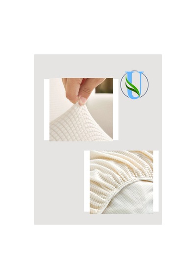 Uy Style Likrali İki Kişilik Koltuk Örtüsü ,koltuk Kılıfı Lastikli Pitikare Desen Krem - 625061827 Krem