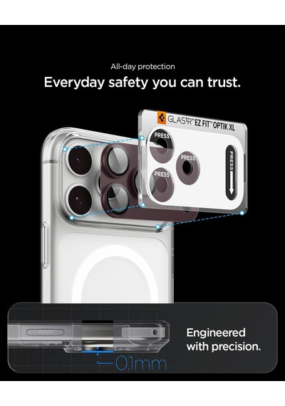 Apple Uyumlu iPhone 18 Pro İle Uyumlu Kamera Lens Koruyucu Tam Kaplayan Cam Kolay Kurulum Glas.tr Ez Fit Optik Pro Xl Dark Cherry - Agl12036 Diğer