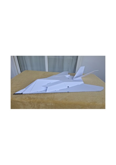 F-117 Nighthawk Rc Uçak Montajlı Gövde Kit-elektroniksiz Diğer