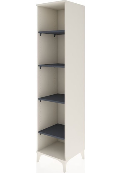Hyperion Dolap 4 Raflı 44x44x195 Aytaşı-antrasit Aytaşı