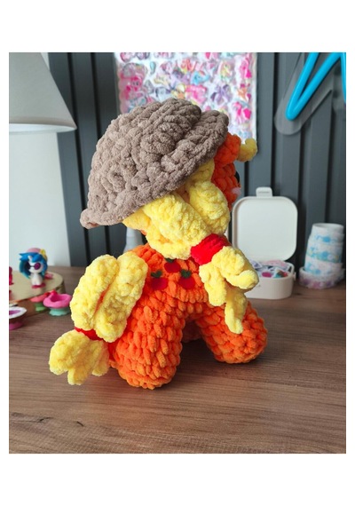 El Yapımı Tığ İşi My Little Pony Peluş Oyuncak Applejack 02 - Çok Renkli