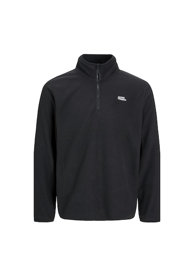 Jack & Jones Jjecorp Logo Fleece Quarter Zıp Siyah12258490 001