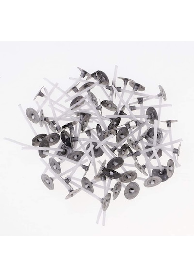 Tealight 35 mm Mum Fitili – 100 Adet Metal Tabanlı Kısa Fitil