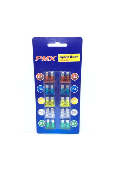 Pmx Üniversal 10 Lu Araç Büyük Tip Bıçak Sigorta Seti
