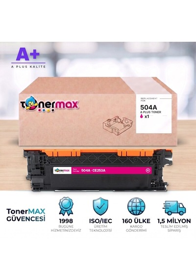 Hp 504a Ce253a Kırmızı Uyumlu Toner A Plus / Color Laserjet Cp3525 / Cm3530