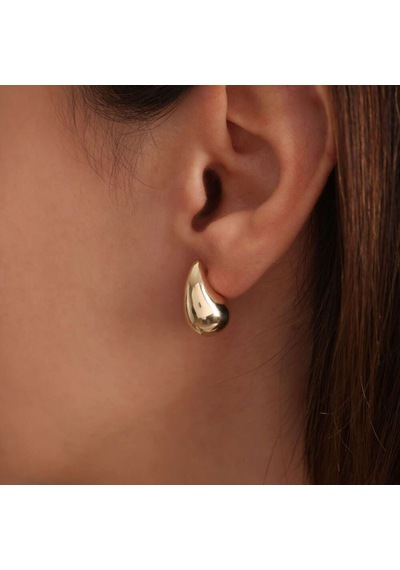 Sembol Gold Altın Drop Küpe 1.8 Cm