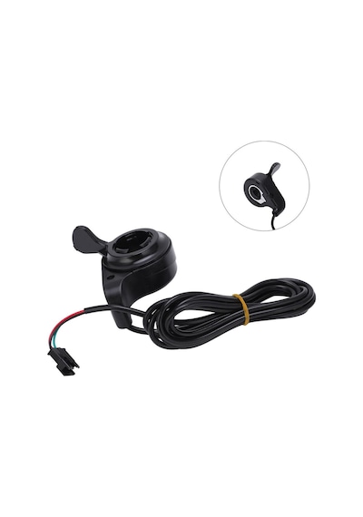 Elektrikli Bisiklet Gaz Kolu Scooter Motor Baş Parmak Hız Kontrol Ekransız Aksesuar Parça 23mm
