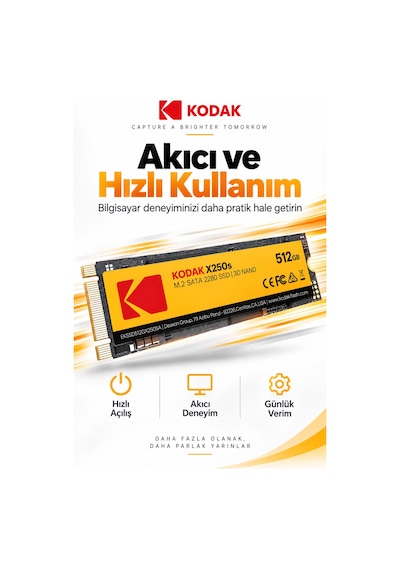 X250s 512gb M.2 Sata 2280 Ssd 520 Mb/s Okuma 500 Mb/s Yazma Hızlı Ssd