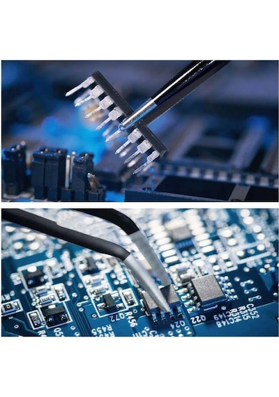 7 Çeşit Vetus Hassas Elektronik Cımbız Seti Antistatik Çelik