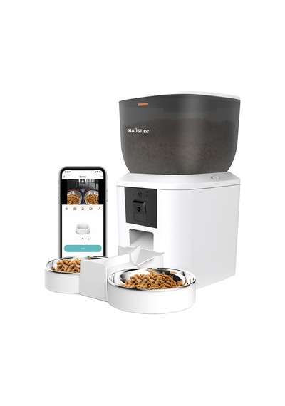 Qq029-dual Kameralı 1080p Gece Görüş, Akıllı Otomatik Kedi Mama Kabı, 2.4ghz/5ghz, 4lt, Metal Kase