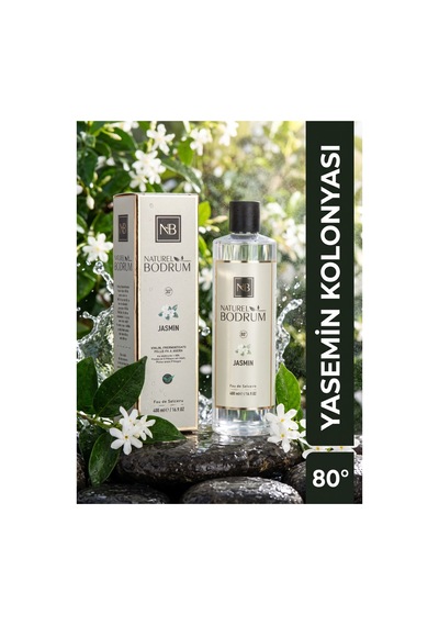 Jasmin Beyaz Yasemin Kolonyası 400 Ml Dökmeli 2'li Paket 80 Aile Ve Ofis Toptan Set