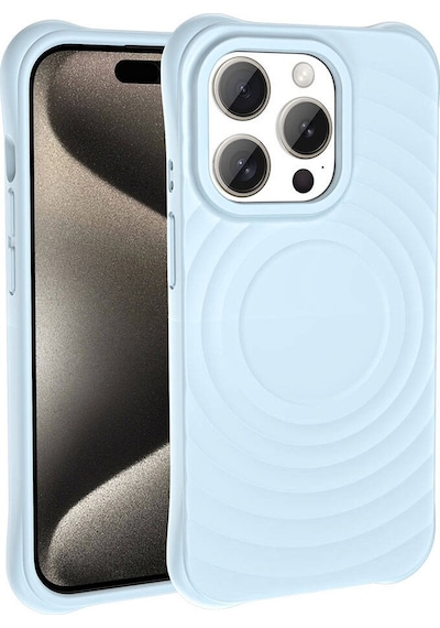 Lexroo İphone 15 Pro M-safe Şarj Özellikli Airbagli Mat Görünümlü Hepi Kılıf - Derin Mor