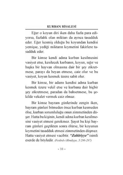 Kurban Risâlesi | Lalegül Yayıncılık 9786054814053