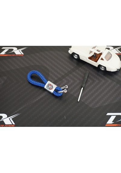 Porsche Logo Stil Hasır Desen Anahtarlık (265483646)