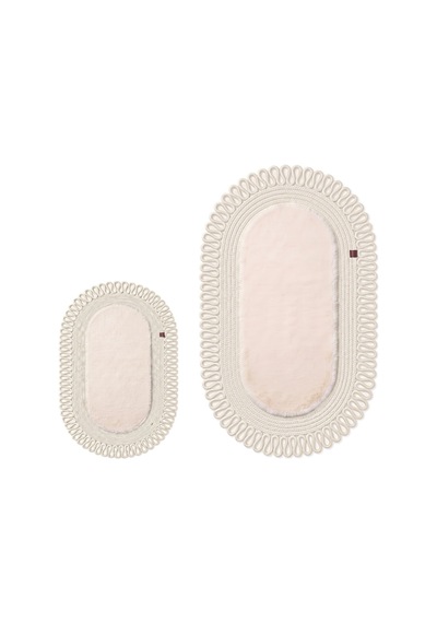 Banyo Paspası Takımı 60x100+40x60 Cm Dış Trikot Bej & Krem