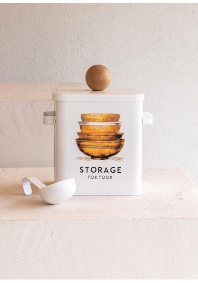 The Mia Storage Mutfak Saklama Kabı 13x20x23 Cm Beyaz