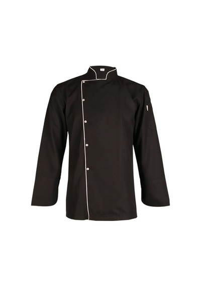 Unisex Chef Aşçı Mutfak Ceket Siyah