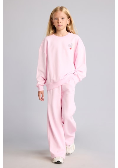 Defacto Beli Bağcıklı Wide Leg Eşofman Altı Kız Çocuk I4344a826aupn47 Pembe-pn47