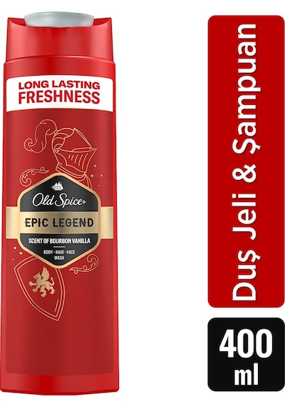 Old Spice Epic Legend Duş Jeli & Şampuan 3ın1 400 Ml Diğer