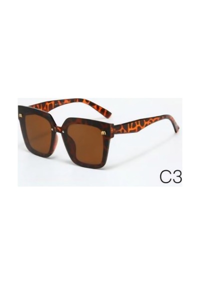 Kadın Uv-400 Korumalı Lüks Güneş Gözlüğü Leopar - 720073563 Leopar