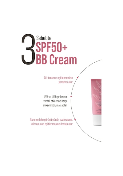 Skin Sensual BB Krem Dark 50ml| 50 Spf Uva/Uvb Pa++++ | Leke Oluşumunu Önlemeye Yardımcı, Aydınlık ve Canlılık
