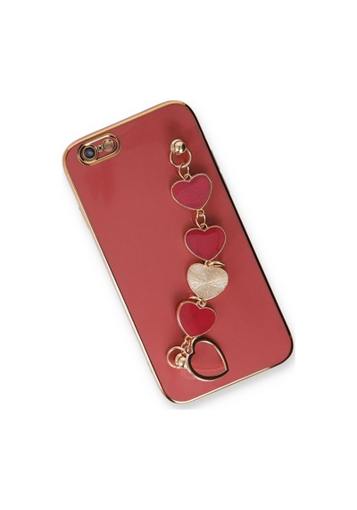Apple  Uyumlu  iPhone 6 Kılıf Esila Silikon Kırmızı,