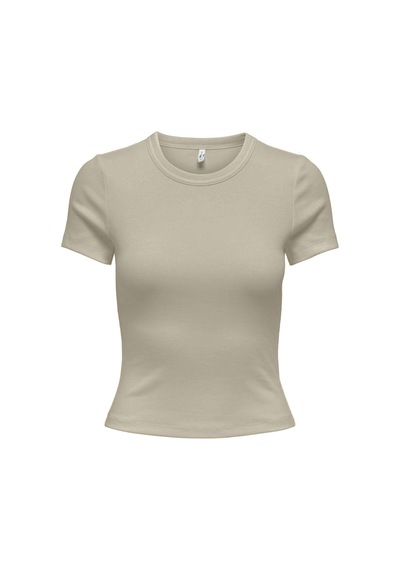 Only Onlval S/s O-neck Top Cc Jrs Kadın Bej T-shirt - O15339774