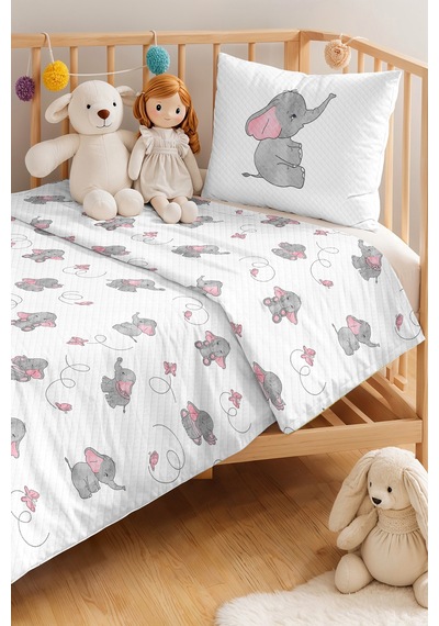 Evimde Bambaşka Fil Bebek Kız Çocuk Pike Takımı - Sevimli Minimal Gri Pembe Bebek Odası Yatak Örtüsü - 160x220 CM Evimde Bambaşka Fil Bebek Kız Çocuk Pike Takımı - Sevimli Minimal Gri Pembe Bebek Odası Yatak Örtüsü - 160x220 CM