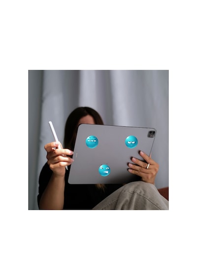 48 Adet Turkuaz Komik Emoji Sticker Seti - Etiket Seti Scrapbook Bullet Journal